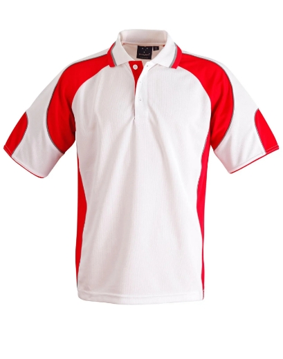 Picture of Winning Spirit, Kids Cooldry Contrast Polo w Panels